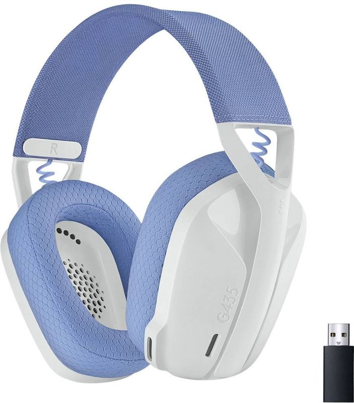 Logitech G435 - LIGHTSPEED en Bluetooth draadloze gaming headset - Wit