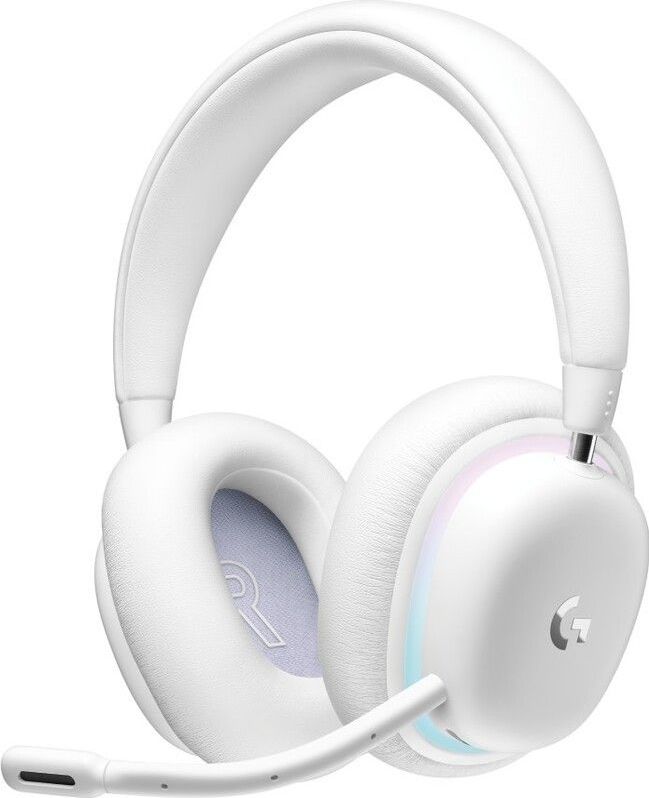 Logitech G G735 Kabelloses Gaming Headset, Anpassbare LIGHTSYNC RGB-Beleuchtung, LIGHTSPEED, Bluetooth, Abnehmbares Mikrofon, Kompatibel mit PC & Mac – Weiß