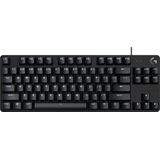 Logitech G413 TKL SE Mechanische Gaming-Tastatur - Mit Hintergrundbeleuchtung und taktilen mechanischen Schaltern, Anti-Ghosting, Kompatibel mit Windows, macOS, Deutsches QWERTZ-Layout - Schwarz