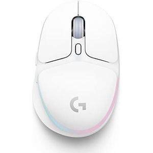 Logitech G G705 Draadloze Gamingmuis, Aanpasbare LIGHTSYNC RGB-Verlichting, LICHTSNELHEID Wireless, Bluetooth-Connectiviteit, Lichtgewicht, PC/Mac/Laptop - Wit