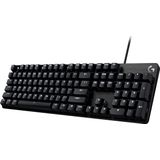 Logitech G Mechanisch gamingtoetsenbord in volledige grootte 413 SE, toetsenbord met achtergrondverlichting en mechanische touch-schakelaars, anti-ghosting, voor Windows en MacOS, Belgisch