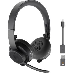 Logitech Zone 900 (Draadloze, USB-C), Kantoorheadset, Zwart