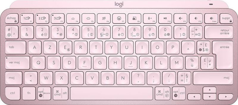 Logitech - MX KEYS mini - Draadloos Bluetooth Toetsenbord - Roze