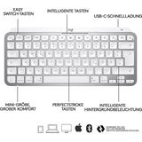 Logitech MX Keys Mini For Mac Minimalist Wireless Illuminated Keyboard toetsenbord Bluetooth QWERTZ Duits Grijs