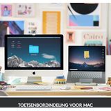 Logitech MX Keys Mini For Mac Minimalist Wireless Illuminated Keyboard toetsenbord Bluetooth QWERTZ Duits Grijs