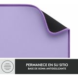Logitech Desk Mat - Studio Series, Multifunktionale große Unterlage, Erweiterte Mausmatte, Anti-Rutsch-Gummiboden, Spritzwassergeschützt, Langlebig - Lila