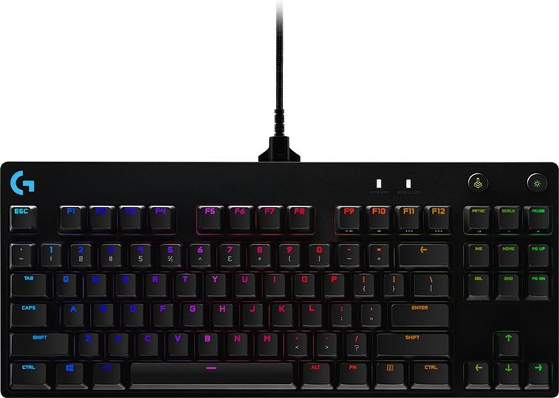 Logitech G Pro Gamingtoetsenbord - Spaans - Compact Ontwerp - Gx Blue Clicky