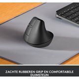 Logitech - Lift Draadloze Ergonomische Muis - Voor Linkshandigen - Zwart - Optische Sensor
