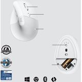 Logitech Lift for Business muis Rechtshandig RF-draadloos + Bluetooth Optisch 4000 DPI