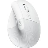 Logitech Lift for Business - vertikale ergonomische Maus, kabellos, Bluetooth oder sichere Logi Bolt USB-Verbindung, leise Klicks, weltweit zertifiziert, Windows/Mac/Chrome/Linux – Weiß