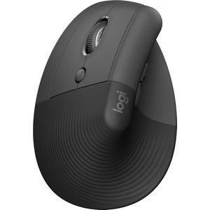 Logitech Lift - Verticale ergonomische muis - Linkshandig - Donkergrijs