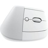 Logitech Lift voor Mac - Draadloze Muis - Bluetooth - Verticaal Ergonomisch - Wit