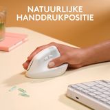 Logitech - Lift - Draadloze Muis - Wit - Ergonomisch Ontwerp