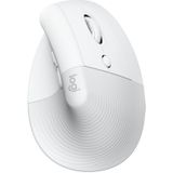 Logitech Lift voor Mac - Draadloze Muis - Bluetooth - Verticaal Ergonomisch - Wit