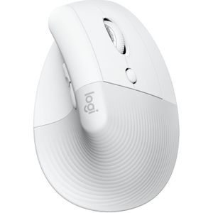 Logitech Lift voor Mac - Draadloze Muis - Bluetooth - Verticaal Ergonomisch - Wit