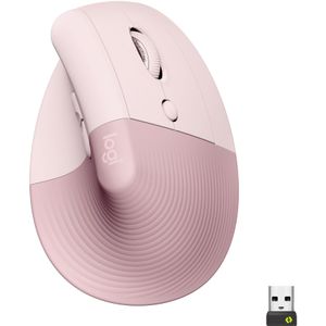 Logitech Lift - Verticale ergonomische muis - Rechtshandig - Roze