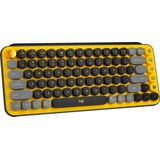 Logitech Pop Keys - Draadloos Mechanisch Emoji Toetsenbord - AZERTY - Blast Yellow