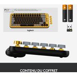 Logitech Pop Keys - Draadloos Mechanisch Emoji Toetsenbord - AZERTY - Blast Yellow