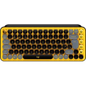 Logitech Pop Keys - Draadloos Mechanisch Emoji Toetsenbord - AZERTY - Blast Yellow