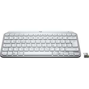 Logitech MX Keys Mini for Business toetsenbord met achtergrondverlichting, draadloos, Logi Bolt technologie, oplaadbaar, Windows/Mac/Chrome/Linux, lichtgrijs