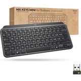Logitech - MX Keys Mini - Draadloos Toetsenbord - Grijs - Compact - Oplaadbaar