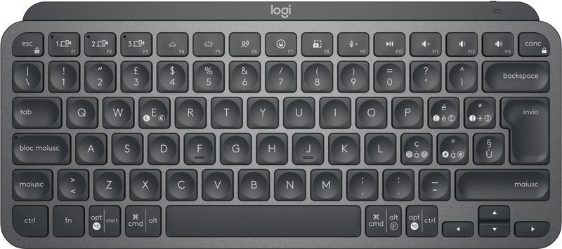 Logitech - MX Keys Mini - Draadloos Toetsenbord - Grijs - Compact - Oplaadbaar