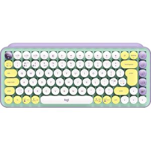 Logitech POP Keys Draadloos mechanisch toetsenbord met aanpasbare emoji-toetsen, internationale QWERTY-lay-out - Daydream
