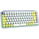 LOGITECH POP Keys Keyboard wireless Bluetooth LE Bluetooth 5.1 QWERTY Nordic key switch Brown Tactile daydream (PAN)