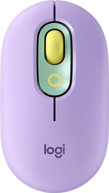 Logitech POP - Muis - aanpasbare emoji - optisch - 4 knoppen - draadloos - Bluetooth 5.1 LE - dagdroom