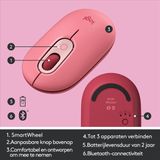 Logitech POP Mouse - Draadloze Emoji Muis met Bluetooth - Heartbreaker Rose