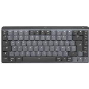 Logitech MX Mechanisch, Draadloos, Verlicht Mini-Toetsenbord, Lineaire Schakelaars, Duitse QWERTZ indeling - Grijs