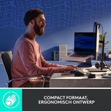 Logitech - MX Mini - Toetsenbord - Grafiet - RF-draadloos - Bluetooth - QWERTY US International