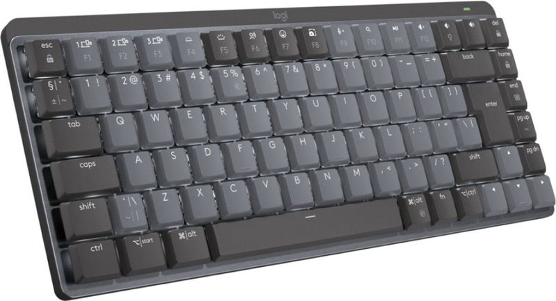 Logitech MX Mini Mechanical toetsenbord RF-draadloos + Bluetooth QWERTY US International Grafiet, Grijs