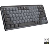 Logitech MX Mini Mechanical toetsenbord RF-draadloos + Bluetooth QWERTY US International Grafiet, Grijs
