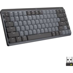 Logitech MX Mini Mechanical toetsenbord RF-draadloos + Bluetooth QWERTY US International Grafiet, Grijs