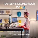 Logitech MX Mechanical Mini - Draadloos Toetsenbord - Geschikt voor Mac - QWERTZ - Wit