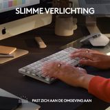 Logitech MX Mechanical Mini - Draadloos Toetsenbord - Geschikt voor Mac - QWERTZ - Wit