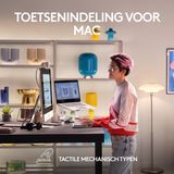 Logitech - MX Mechanical Mini - Draadloos Toetsenbord - Wit - QWERTY US