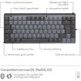Logitech - MX Mechanical Mini - Draadloos Toetsenbord - Zwart - Mechanisch