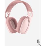 Logitech - Zone Vibe 100 - Draadloze Gamingheadset - Zwart - Gemaakt van Gerecycled Plastic