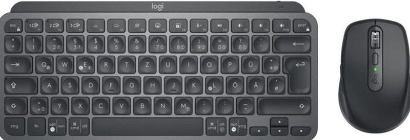 Logitech 920 011054 toetsenbord Inclusief muis RF draadloos + Bluetooth QWERTZ Duits Grafiet