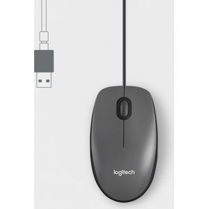 Logitech M100 muis Ambidextrous USB Type-A Optisch 1000 DPI