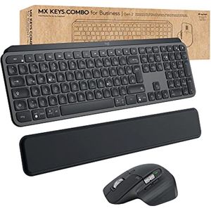 Logitech MX Keys combo for Business Gen 2 toetsenbord Inclusief muis RF-draadloos + Bluetooth QWERTZ Duits Grafiet
