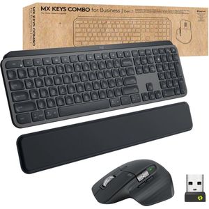 Logitech Mx Keys Business Draadloos Toetsenbord En Muis Transparant