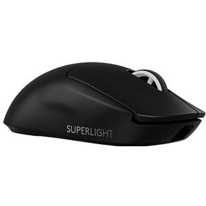 Logitech G PRO X SUPERLIGHT 2 LIGHTSPEED draadloze gaming muis, lichtgewicht, German Packagin, Zwart