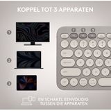 Logitech K380 - Draadloos Bluetooth Toetsenbord - Qwerty - Sand