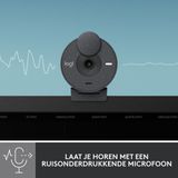 Logitech Brio 300 - Webcam - Full HD - USB C - Graphite