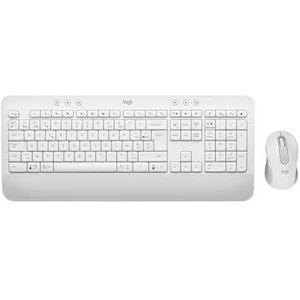 Logitech - MK650 Combo - Toetsenbord Inclusief Muis - RF-Draadloos - Bluetooth - Wit