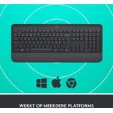 Logitech Signature K650 - Draadloos Toetsenbord - DE QWERTZ - Graphite