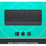 Logitech Signature K650 Draadloos Toetsenbord FRA AZERTY Graphite